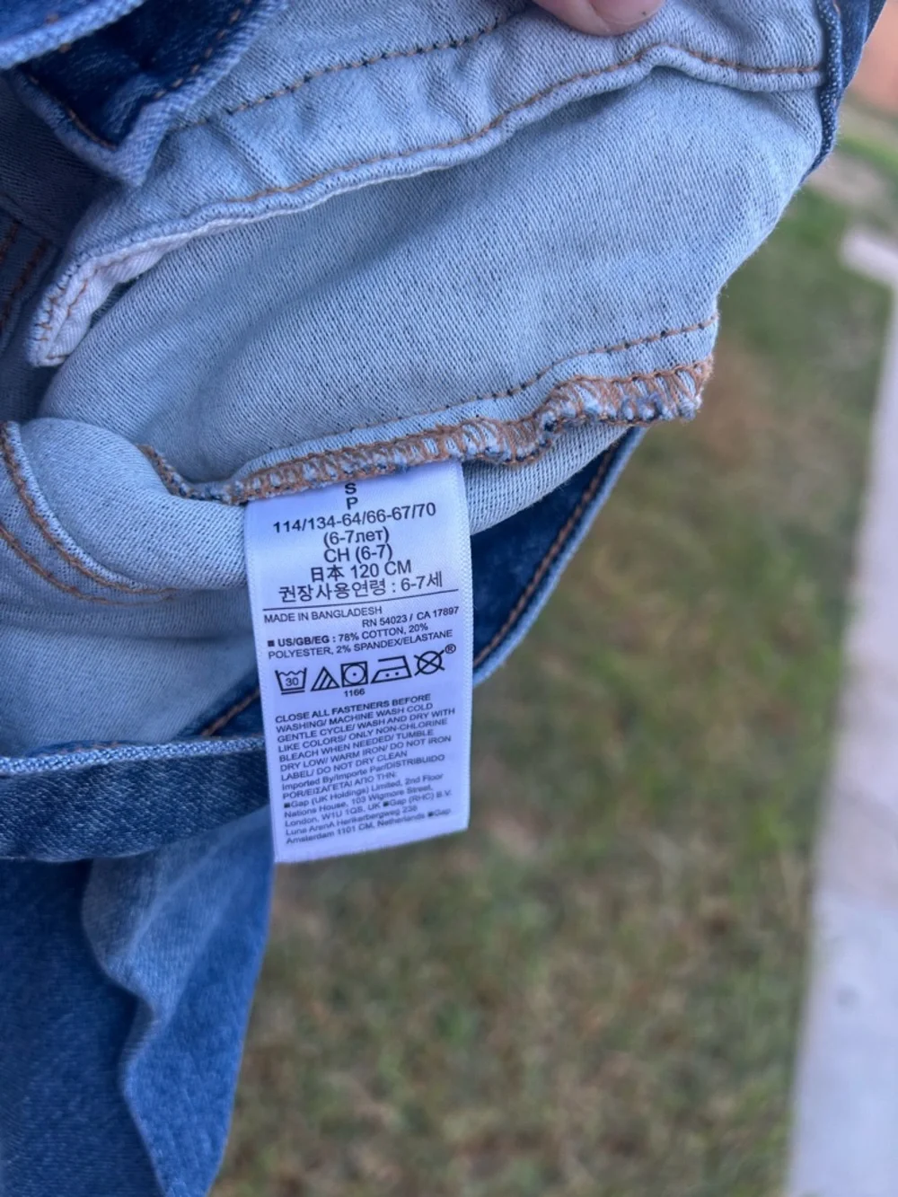 GAP Kids Blue Denim Jacket - Button Front